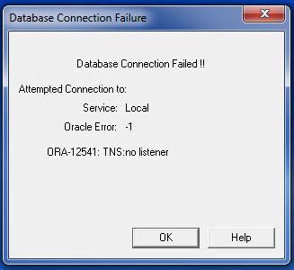 empower database connection failed